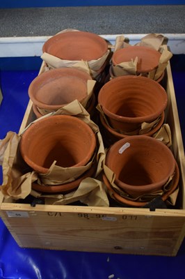 Lot 55 - Box of terracotta plant pots