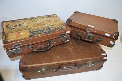 Lot 59 - Three various assorted small suitcases