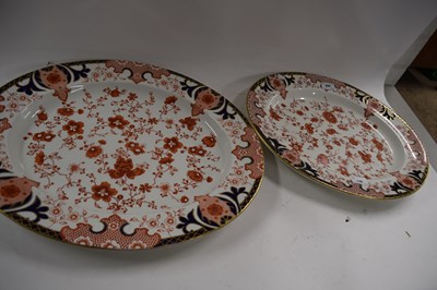 Lot 146 - Two Royal Crown Derby platters one pattern...