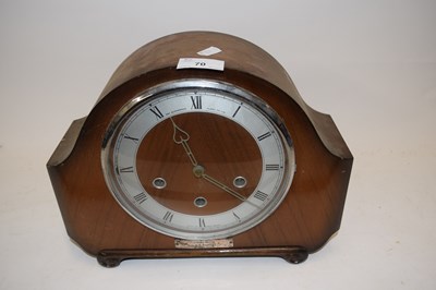 Lot 70 - Vintage mantel clock bearing presentation...