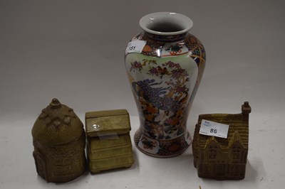Lot 86 - Mixed Lot: Modern Oriental vase and various...