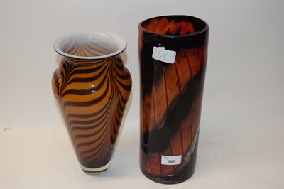 Lot 101 - Two Art Glass vases