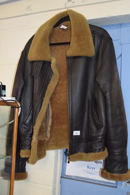 Lot 193 - Brown sheepskin jacket labelled to the...