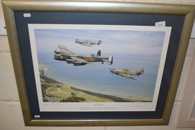 Lot 213 - Robert Tomlin, Lest Ye Forget, coloured print,...