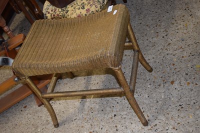 Lot 244 - Vintage gold painted Lloyd Loom stool