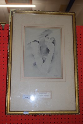 Lot 254 - Christopher Stones, study of a female figure,...