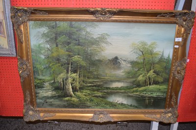 Lot 276 - James (Contemporary) study of a woodland scene...