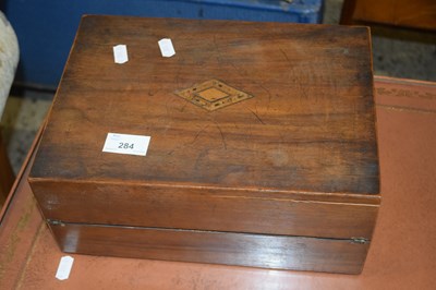 Lot 284 - Late 19th Century writing box for repair