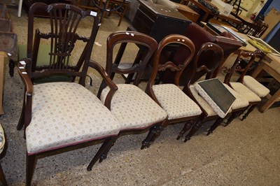 Lot 291 - Harlequin set of six 19th Century dining...