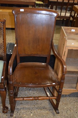 Lot 295 - Early 20th Century rocking chair