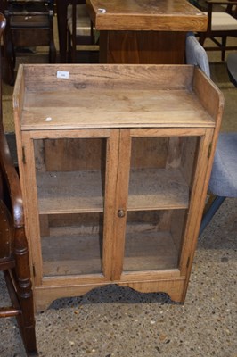 Lot 296 - Glazed bookcase cabinet, 60cm wide