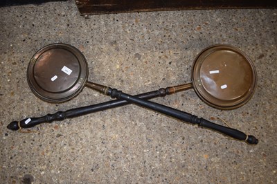 Lot 301 - Two copper bed warming pans