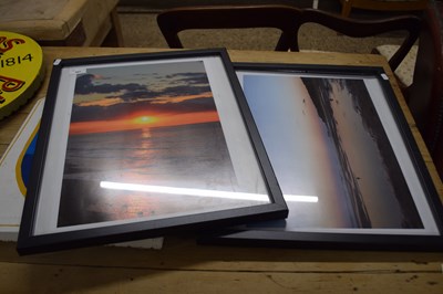 Lot 307 - Two coloured photographic prints, beach scenes