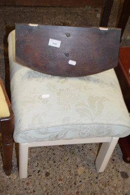 Lot 318 - Footstool and a small wooden wall bracket