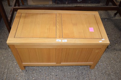 Lot 328 - Modern oak blanket box