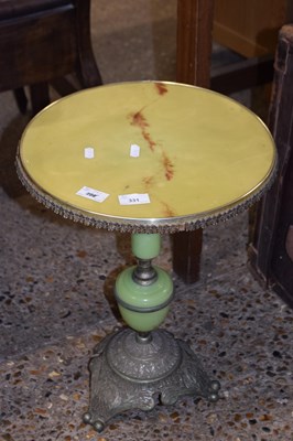 Lot 331 - Retro metal based wine table