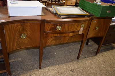 Lot 338 - Edwardian mahogany serpentine front sideboard...