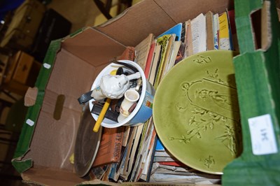 Lot 341 - Box of various sheet music, watch straps,...