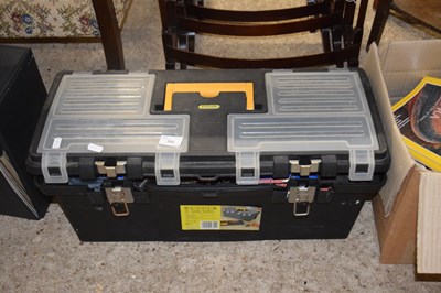 Lot 366 - Plastic toolbox and contents