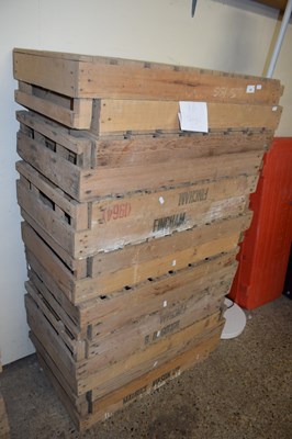 Lot 382 - Sixteen various wooden apple or potato crates