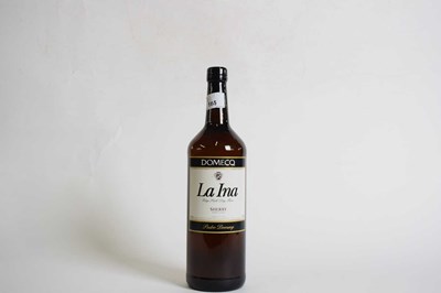 Lot 452 - One bottle Domecq la Ina Sherry, 1 ltr