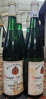 Lot 454 - Six bottles Mosel-Saar-Ruwer Being utterly Joh...