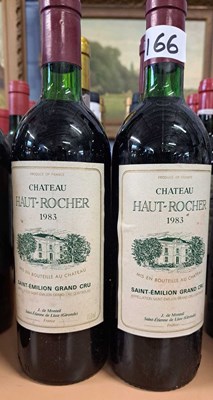 Lot 456 - Four mixed bottles, Château Haut-Rocher 1983 x...