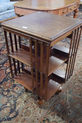 Lot 500 - Late 19th Century mahogany revolving bookcase...