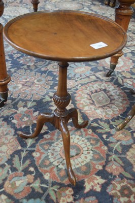 Lot 508 - Reproduction mahogany wine table with circular...