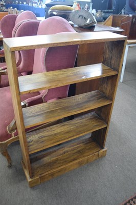 Lot 510 - Early 20th Century oak open bookcase, 73cm wide