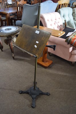 Lot 531 - Unusual music stand with telescopic arm and a...