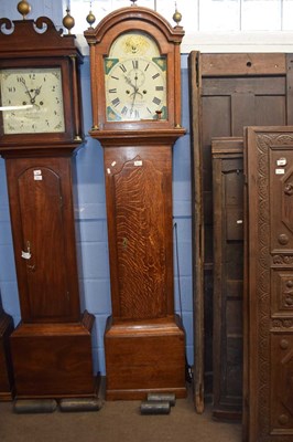 Lot 533 - Charles Knight, Dunmow, an oak long case clock...