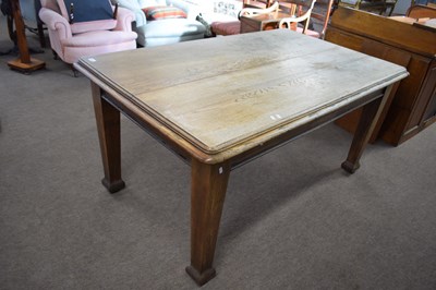 Lot 525 - Early 20th Century rectangular oak dining...