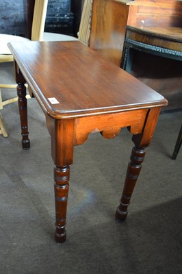 Lot 551 - Small Victorian mahogany side table raised on...