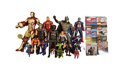 Lot 87 - A mixed lot of various DC/Marvel figurines and...