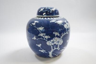 Lot 278 - 19th Century Chinese porcelain ginger jar, the...