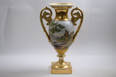 Lot 287 - Late 19th Century Paris porcelain vase the...