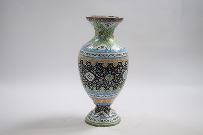 Lot 292 - Cloisonne vase with Persian style decoration,...