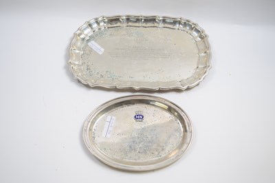 Lot 324 - Two American sterling silver dishes with...