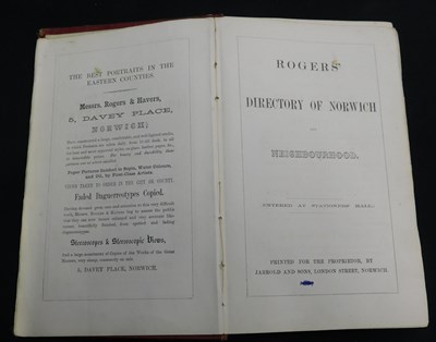 Lot 466 - ROGERS' DIRECTORY OF NORWICH AND NEIGHBOURHOOD,...