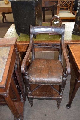 Lot 590 - 19th Century mahogany child's high chair and...