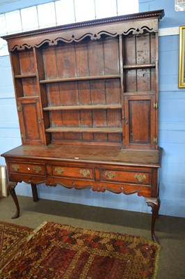 Lot 594 - 18th Century style cherry and mahogany cross...