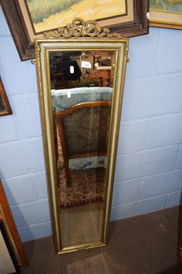 Lot 600 - 20th Century narrow rectangular bevelled wall...