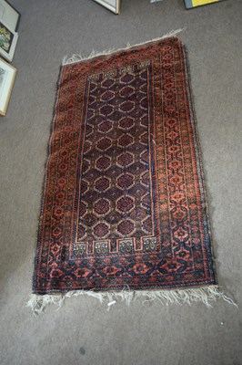 Lot 610 - Small 20th Century Middle Eastern wool floor...