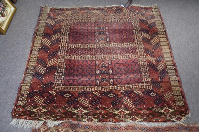 Lot 613 - Antique Middle Eastern wool floor rug...