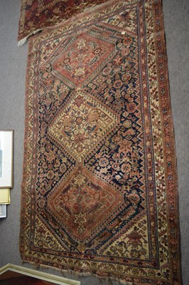 Lot 614 - Antique Middle Eastern wool floor rug...