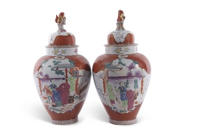 Lot 162 - Rare Pair of 19th Century Herend Vases