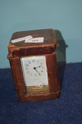 Lot 364 - Brass carriage clock in original case (Note:...