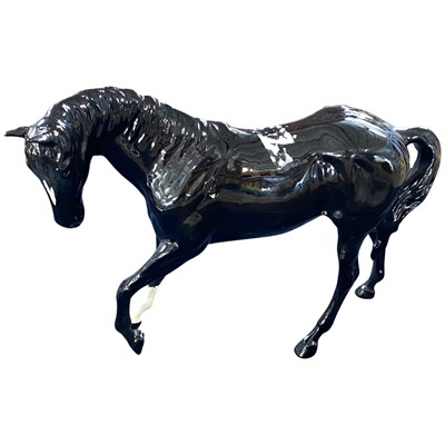 Lot 420 - Porcelain model of a horse possibly Beswick