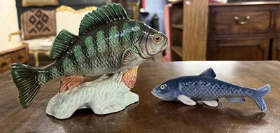 Lot 397 - Beswick model of a perch together with a...